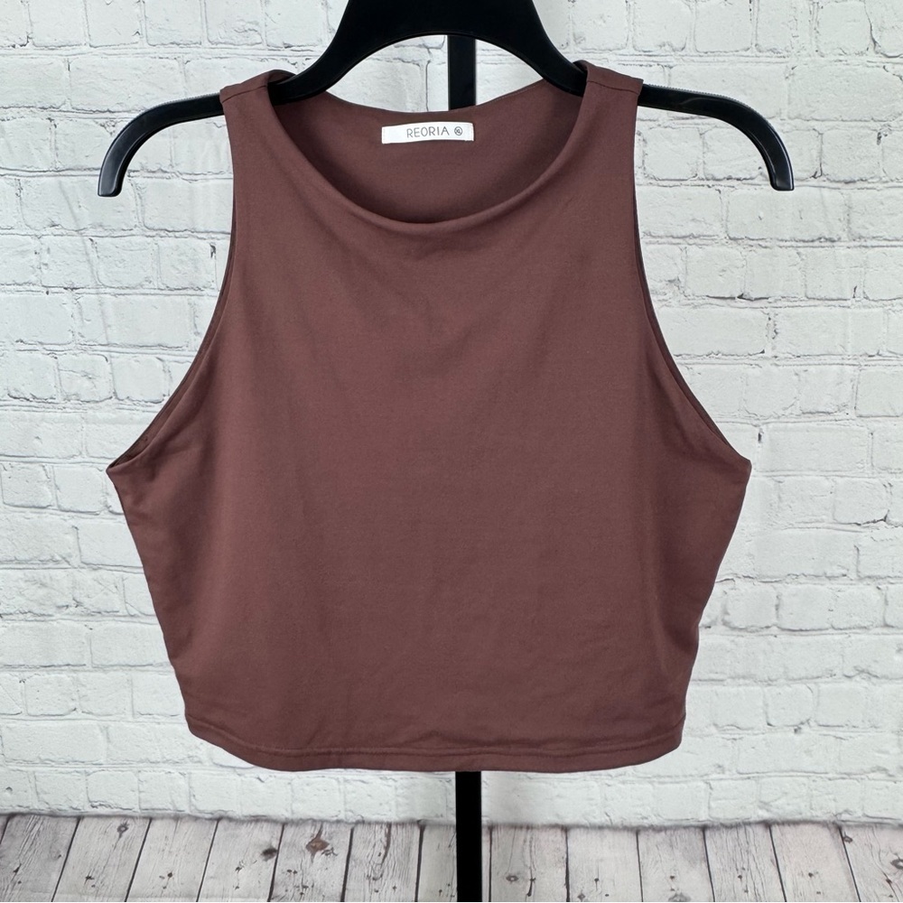 Reoria Brown Workout Tank Size XL